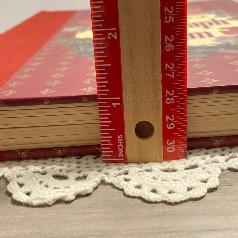 Vintage Victorian Photograph Album  Red Floral Cover